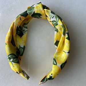 H&M Lemon print silky headband